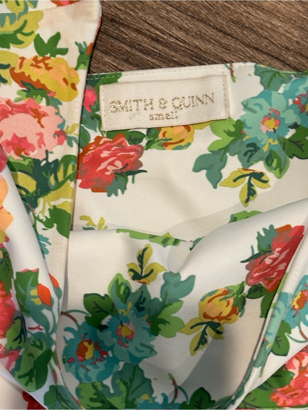 Smith And Quinn Bitty Cape Garden Floral Tiered Dress With Flutter Sleeves Small View 6